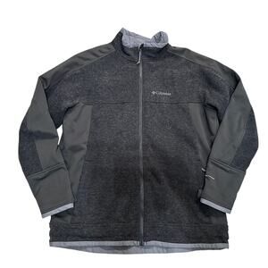 Columbia Jacket Mens Large Water Resistant Omni Heat WindBlock Wool Winter Black